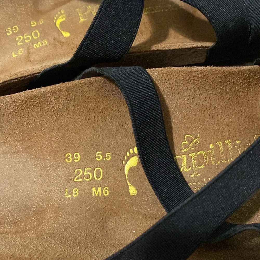 Birkenstock Papillio Black Elastic Sandals - Picture 2 of 6